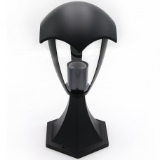 Φωτιστικό Φανάρι Κολωνάκι 1xE27 33cm Αλουμινίου Μαύρο IP44 9-3641